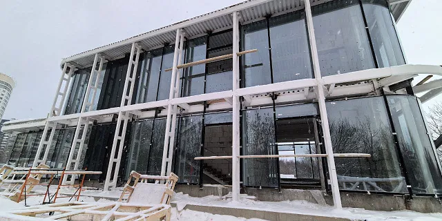 Монтаж витражного остекления