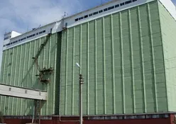 Ремонт фасада силосного корпуса элеватора 