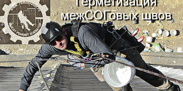 Герметизация межсоговых швов (нанесение мастики) 